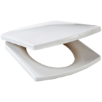 K3 One Piece Toilet Seat Cover Soft Close ( Square ) Ivory - Toilet Seat Cover | Ivory | Pvc