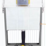 K3 Concealed Cistern Tank With Half Frame Pneumatic ( Grohey) - Concealed Tank | White | Pvc