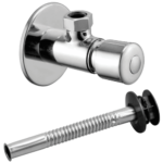 K3 Cp Urinal Push Cock (heavy) With Outlet Pipe - Outlet Pipe | Brass | Chrome