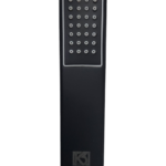 K3 CP TELE SHOWER JOY BLACK WITH TUBE&HOOK