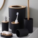 K3 6PCS FLOOR MOUNTED BATHROOM SET PVC