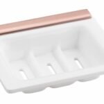 K3 SOAP DISH WHITE ROSEGOLD (WORTON)