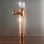 K3 CP BASIN MIXER CRYSTAL ROSE GOLD