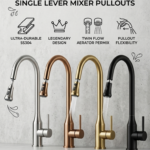 K3 SS 304 KITCHEN MIXER COLORS PULLOUT TYPE IN GOLD, ROSEGOLD, BLACKMATT,SS MATT