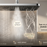 ABS CP OVERHEAD SHOWER 7X4 DEVILS RAIN (3 FLO)